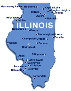 Illinois State Map Illinois State Map